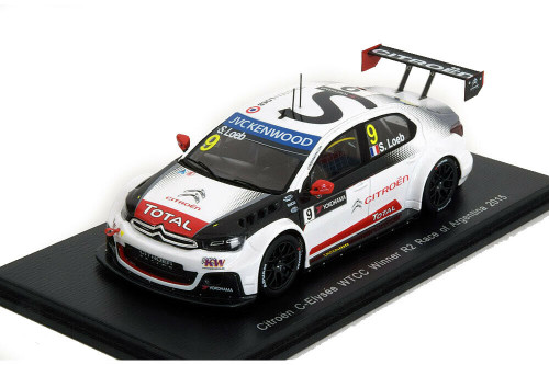 1/43 Citroen C-Elysee WTCC n.9 Winner R2 Race of Argentina Sébastien Loeb model car by Spark