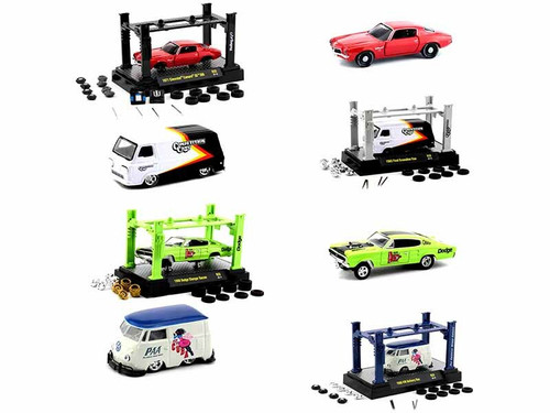 Model Kit 4 piece Car Set Release 33 1/64 Diecast Model Cars by M2 Machines