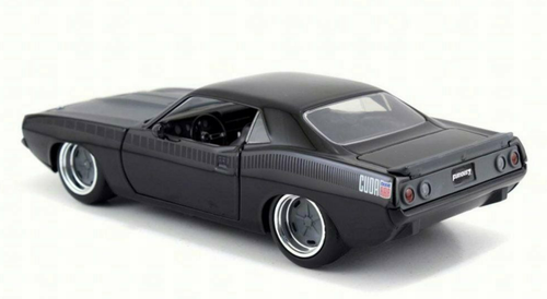 1/24 Jada Letty's Plymouth Barracuda Matt Black "Fast & Furious 7" Movie Diecast Model Car