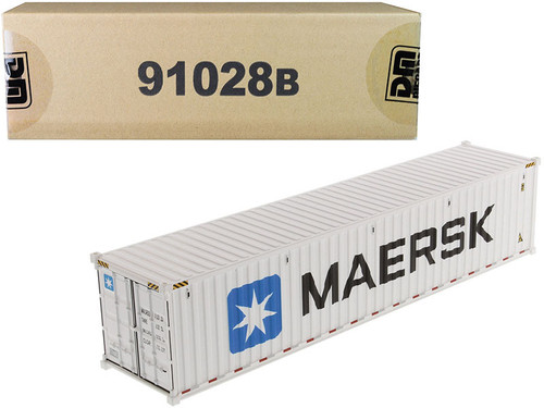 40' Refrigerated Sea Container "MAERSK" White "Transport Series" 1/50 Model by Diecast Masters