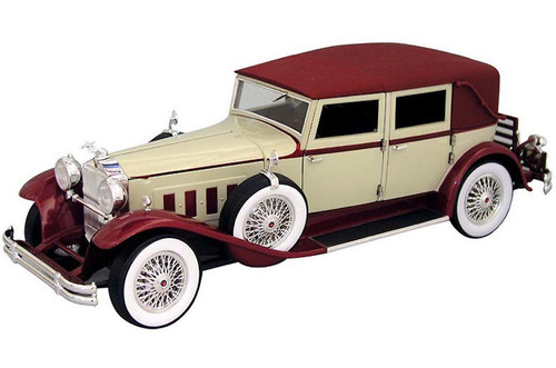 1930 Packard LeBaron Cream and Red 1/18 Diecast Model Car by Signature Models