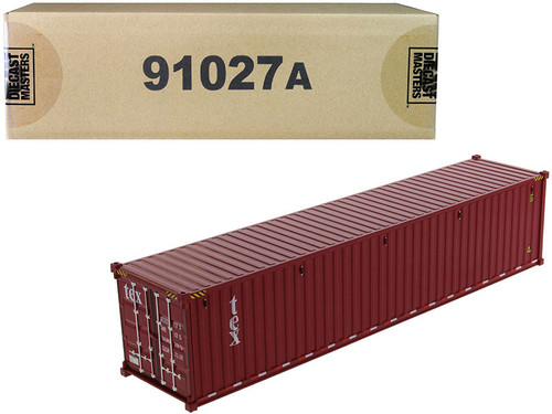 40' Dry Goods Sea Container "TEX" Burgundy "Transport Series" 1/50 Model by Diecast Masters