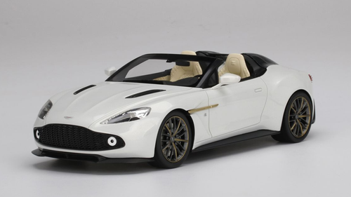 1/18 Aston Martin Vanquish Zagato Speedster Escaping White Resin Car Model