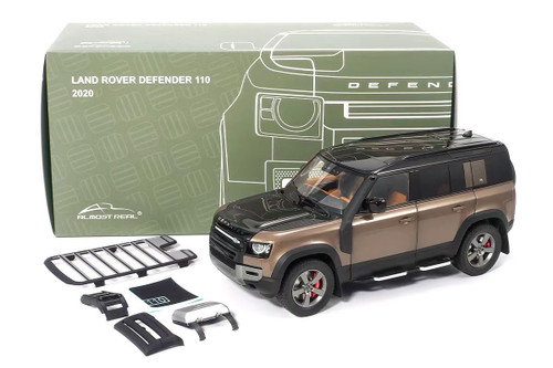 1/18 Almost Real 2020 Land Rover L663 Defender 110 (Brown) Diecast Car Model Limited 500 Pieces