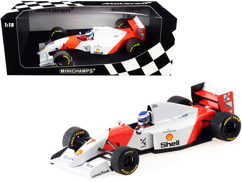 1/18 Minichamps 1993 Mika Häkkinen McLaren MP4/8 #7 Formula 1 Car Model