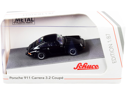 Porsche 911 Carrera 3.2 Coupe Black 1/87 (HO) Diecast Model Car by Schuco