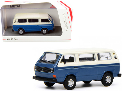 Volkswagen T3 Joker Camper Bus Light Blue with White Top 1/64