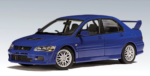 1/18 AUTOart Mitsubishi Lancer Evolution Evo VII Evo 7 (Blue) Diecast Car Model 77164