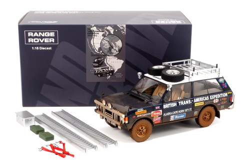1/18 Almost Real Range Rover “The British Trans-Americas Expedition” Edition 1971-1972 (868K) Dirt Version Diecast Car Model LImited