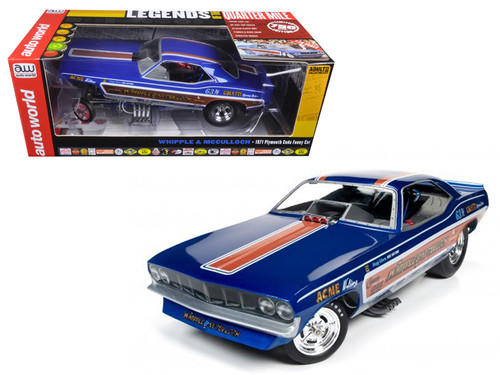 Whipple & McCullough 1971 Plymouth Cuda Funny Car (Ed McCullough) Limited Edition to 750pcs 1/18 Model Car by Autoworld