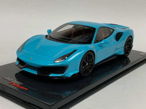 1/18 MR Collection Ferrari 488 Pista Coupe (Baby Blue) Resin Car Model  Limited