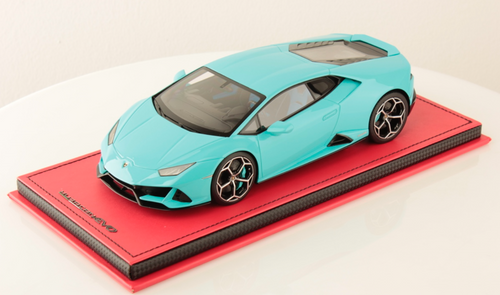 1/18 MR Collection Lamborghini Huracan Evo Coupe (Baby Blue) Resin Car Model limited 5 pcs