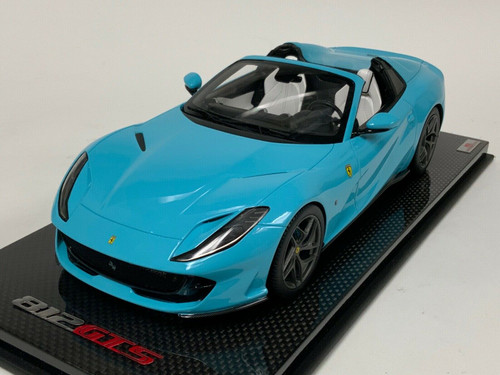 1/18 MR Collection Ferrari 812 GTS Spider (Baby Blue) Resin Car Model Limited