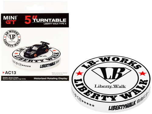 Rotary Display Turntable 5 Inches "Liberty Walk" Type A for 1/64 Scale Models by True Scale Miniatures