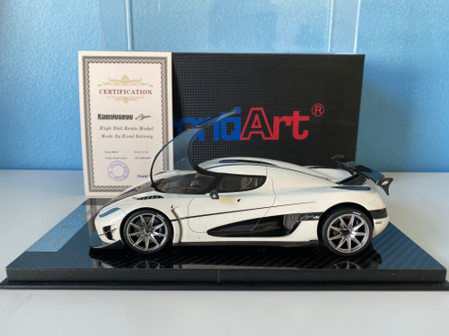 Damaged 1/18 FA Frontiart Koenigsegg Agera RS (Pearl White) Resin Car Model Limited