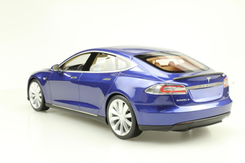 1/18 LS Collectibles Tesla Model S P100D (Grey Blue) Car Model