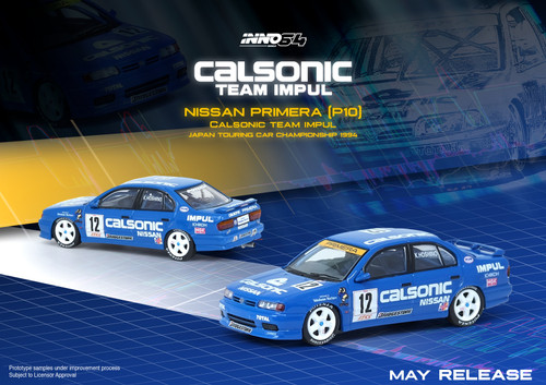 1/64 NISSAN PRIMERA (P10) #12 CALSONIC JTCC 1994 (Diecast Car Model) IN64-P10-CA12(INNO 64)