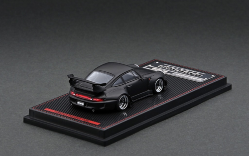 1/64 Porsche 911 993 RWB  Matte  Black  IG2155 Diecast Car Model (Ignition Model)