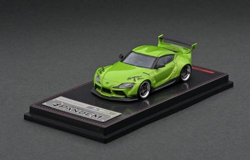 1/64 Toyots PANDEM Supra (A90) Diecast Car Model Green Metallic  IG2336 (Ignition Model)