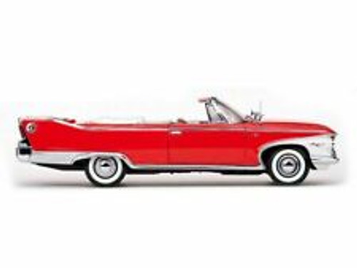 1/18 1960 Plymouth Fury Open Convertible Valiant Red Diecast Car Model