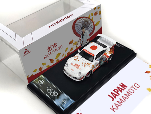 1/64 Time Micro ModernArt Porsche 911 993 RWB Japan Kamamoto Diecast Car Model