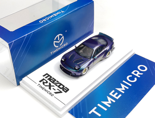 1/64 TimeMicro Mazda RX-7 RX7 Rocket Bunny (Holographic) Diecast Car Model