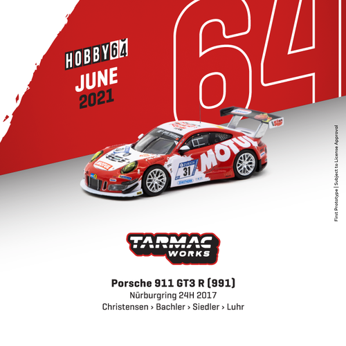  1/64 Porsche 911 GT3 R (991) Nürburgring 24h 2017 (Tarmac Works)