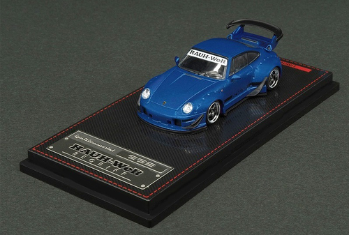  1/64 Porsche RWB 993 Matte Blue Metallic (Ignition Model)