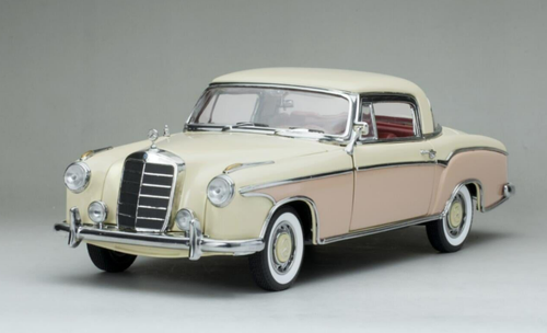 1/18 Sunstar 1958 Mercedes-Benz MB 220SE 220 SE Coupe (Cream & Pink) Diecast Car Model