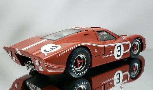 1/18 Shelby Collectibles 1967 Ford GT40 MK IV #3 24h LeMans Andretti Bianchi Diecast Car Model