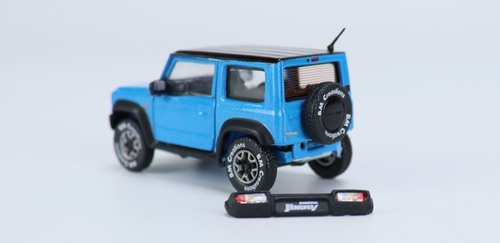  1/64 BM Creations Suzuki Jimny (JB74) Blue LHD Diecast Car Model