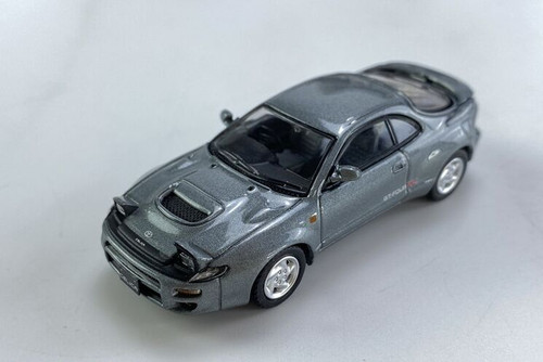 1/64 POPRACE Toyota Celica GT-Four ST1 85 Grey Metallic Jump light version Diecast Car Model