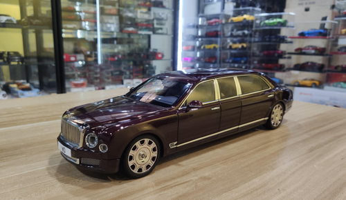1/18 Almost Real Bentley Mulsanne Grand Limousine by Mulliner (Burgundy) Diecast Car Model