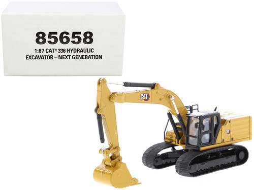 CAT Caterpillar 336 Next Generation Hydraulic Excavator "High Line" Series 1/87 (HO) Scale Diecast Model by Diecast Masters