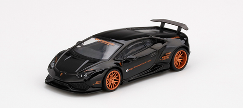  Lamborghini Huracan Ver. 1 LB WORKS Black Limited Edition to 3600 pieces Worldwide 1/64 Diecast Model Car by True Scale Miniatures