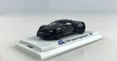 1/64 SMALLCARART W Motor Lykan Black Diecast Car Model