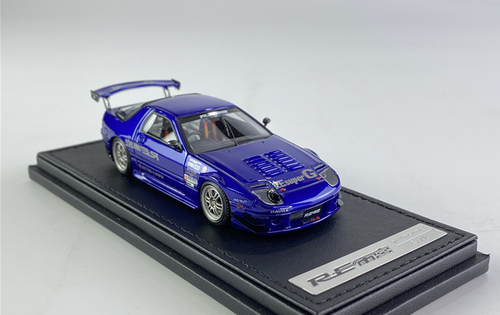 1/43 Ignition Model Mazda RX-7 (FC3S) RE Amemiya Yellow Blue