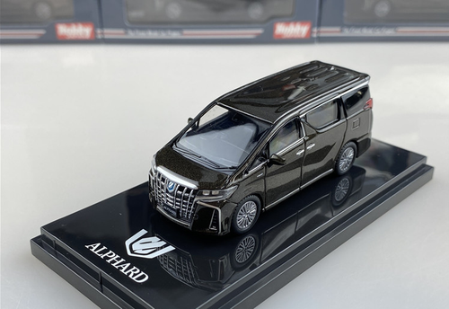  1/64 Hobby Japan Toyota Alphard HYBRID (H30@) AERO Gray Metallic Diecast Car Model