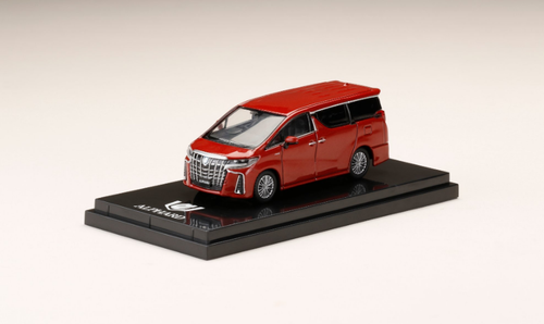 1/64 Hobby Japan Toyota Alphard HYBRID (H30@) Dark Red Metallic Diecast Car Model