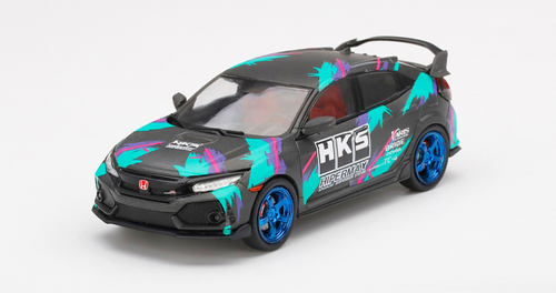 1/43 TSM Honda Civic Type R (FK8) HKS 2018 Time Attack diecast model Diecast Car Model 