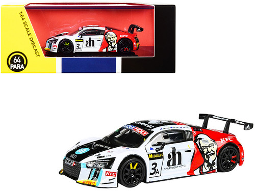 Audi R8 LMS #3 Ash Samadi - Daniel Gaunt - Matt Halliday "KFC" Bathurst 12 Hour (2017) 1/64 Diecast Model Car by Paragon