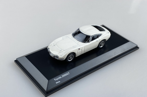 1/64 Kyohso Toyota 2000GT White Diecast Car Model