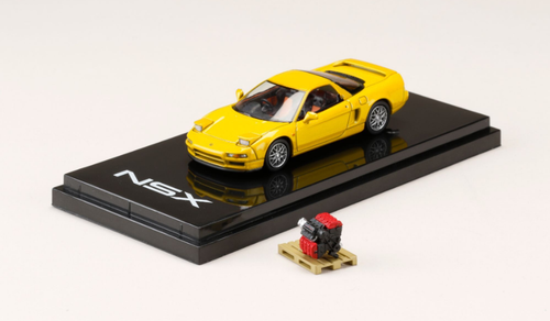 1/64 Hobby Japan Honda NSX (NA2)1997 Type S ZERO With Engine Display Model Yellow Pearl 