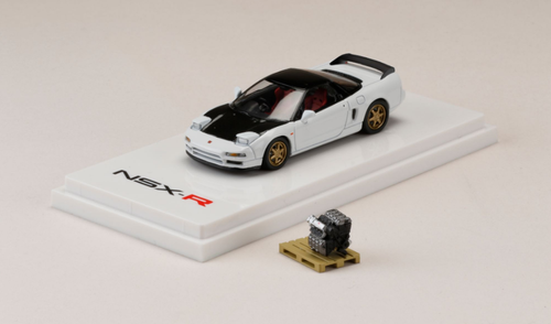 1/64 Hobby Japan Honda NSX (NA1) Type R 1992 Customized Version With Engine Display Model Championship White