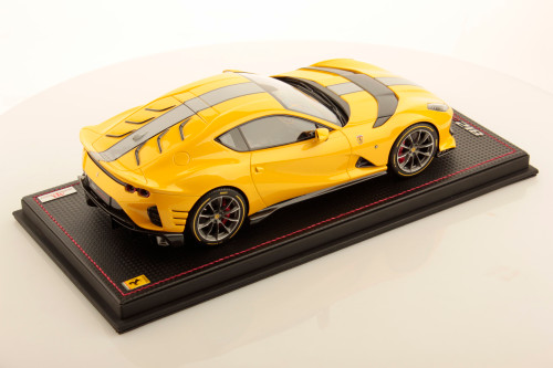 1/18 MR Collection Ferrari 812 Competizione (Giallo Tristrato Yellow with Grey Livery) Resin Car Model