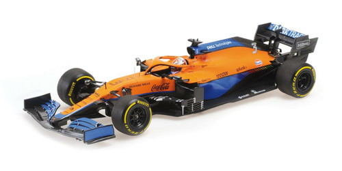 1/18 Minichamps Daniel Ricciardo McLaren MCL35M #3 7th Bahrain GP formula 1 2021 Car Model