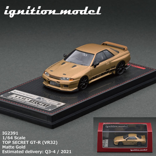  1/64 Ignition Model TOP SECRET Nissan GT-R (VR32) Matte Gold 