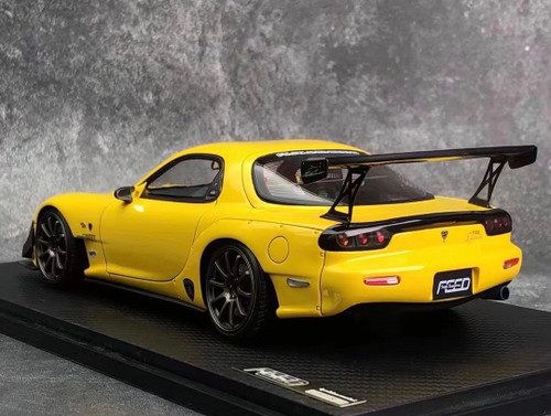  1/18 Ignition Model Mazda FEED RX-7 (FD3S) Yellow Resin Car Model