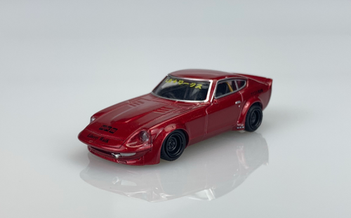  1/64 KJ Miniatures LBWK Nissan FairLady S30 Red Metallic Diecast Car Model