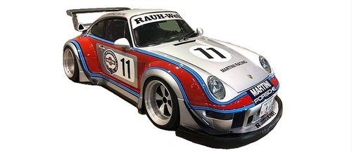 1/43 Ignition Model Porsche RWB 993 Silver/Red 